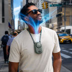 NeckDrift Bladeless Nekventilator met 1800mAh USB-batterij voor draagbare koeling