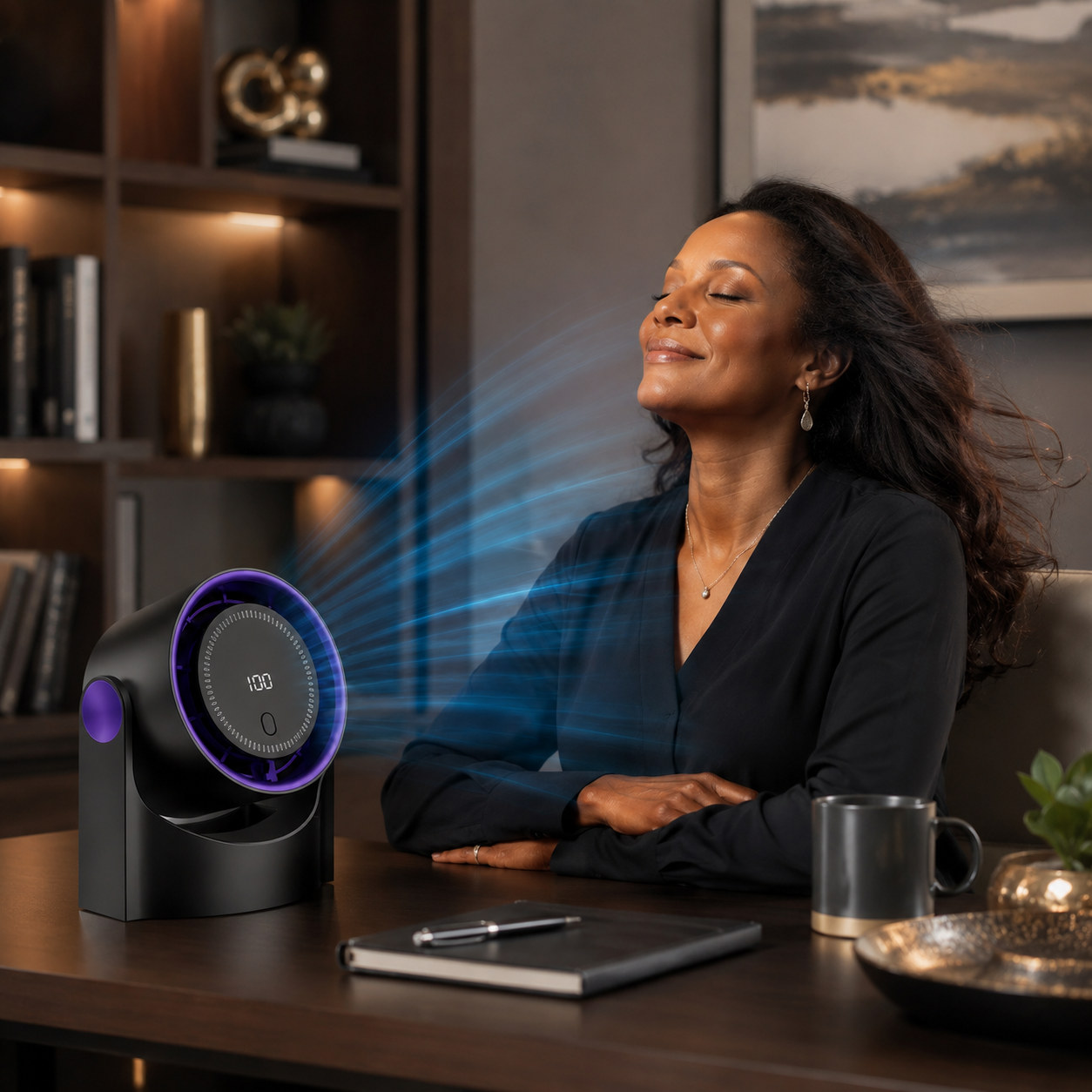 AirCirculate Portable USB Desk Fan For Dorm Cooling Home Office