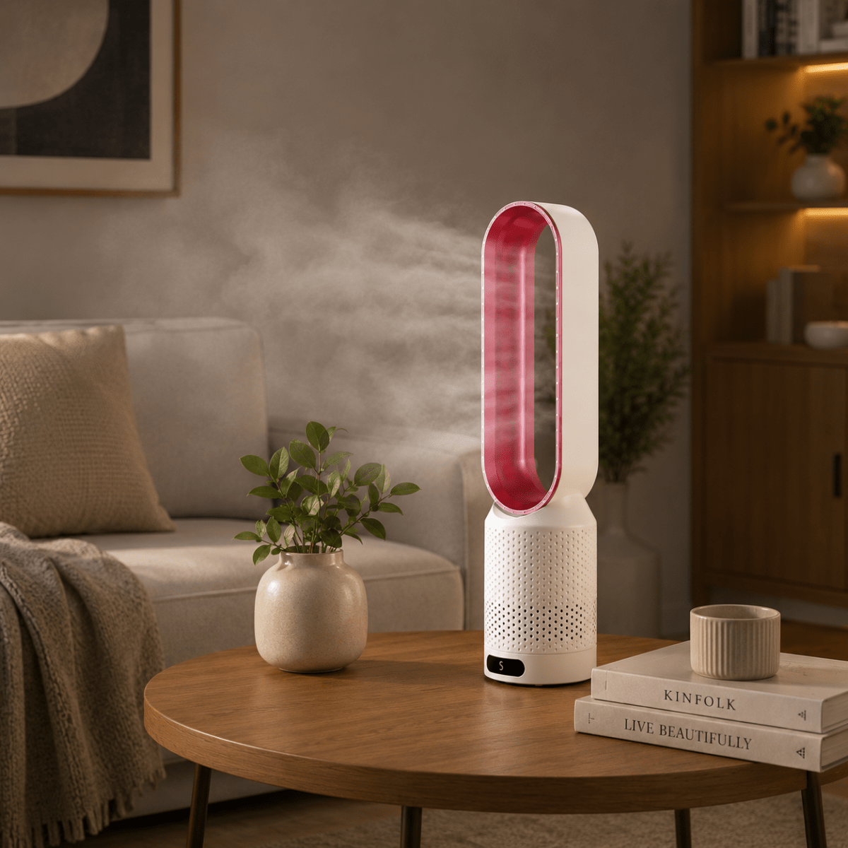 Věžový ventilátor 3 v 1 pro chladné a příjemné proudění vzduchu v domácnosti