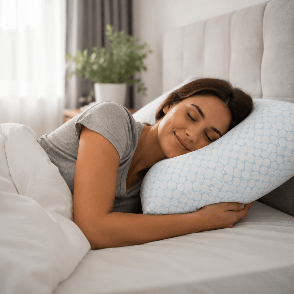 Almohada refrigerante ajustable para dormir con confort personalizado | Fioriscas