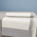 Eisseide Spannbettlaken 180x200 mit Kühlmatte für Erholsamen Schlaf 1