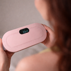 Sladdlös värmedyna för mensvärk med vibration och tre temperaturinställningar | Fioriscas