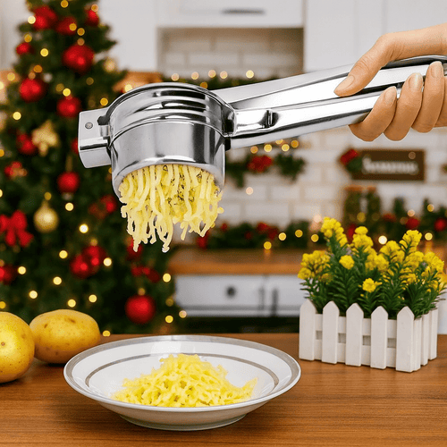 Presse-purée 3-en-1 en acier inoxydable pour fruits et légumes - Fioriscas