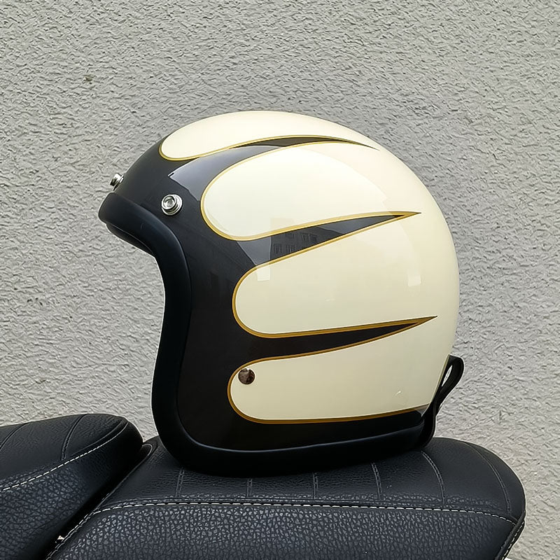 Retro Chopper Half Helmet, DOT & ECE Certified, VesperRyder