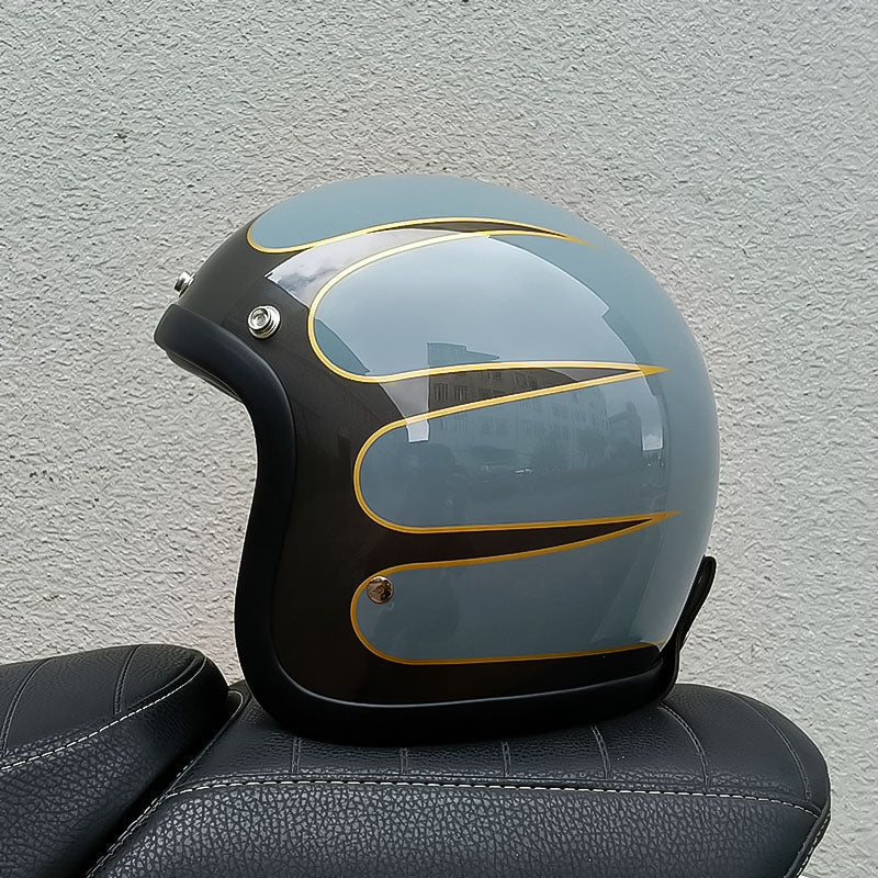 Retro Chopper Half Helmet, DOT & ECE Certified, VesperRyder