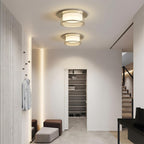 LumenAura slank LED-downlight med akrylskärm i guld- och silverfinish