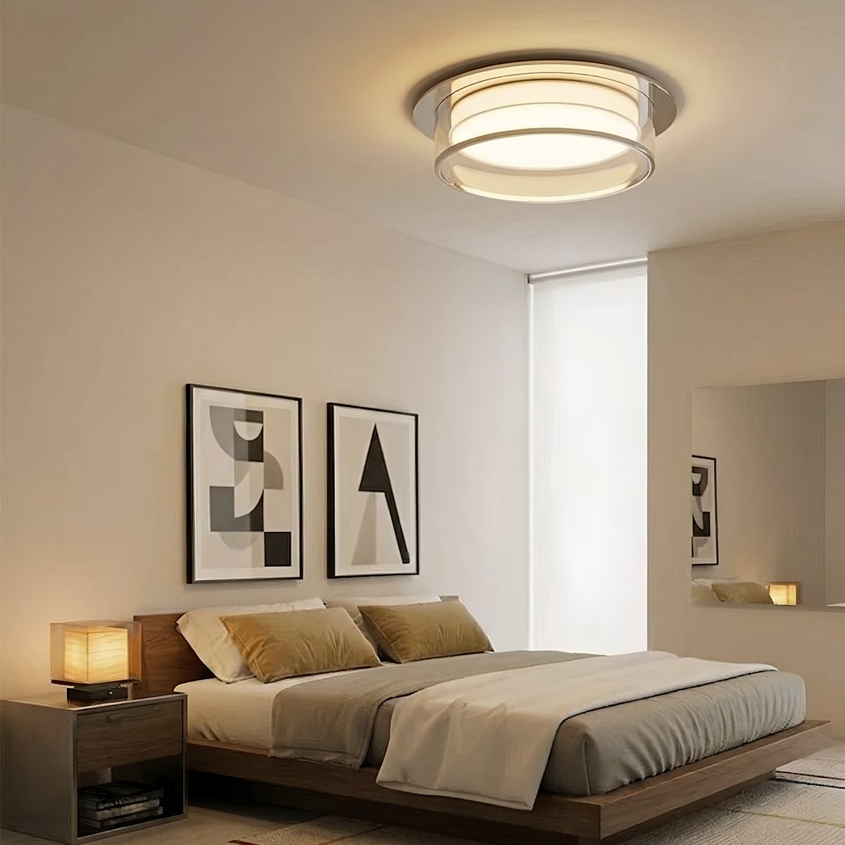 LumenAura slank LED-downlight med akrylskärm i guld- och silverfinish