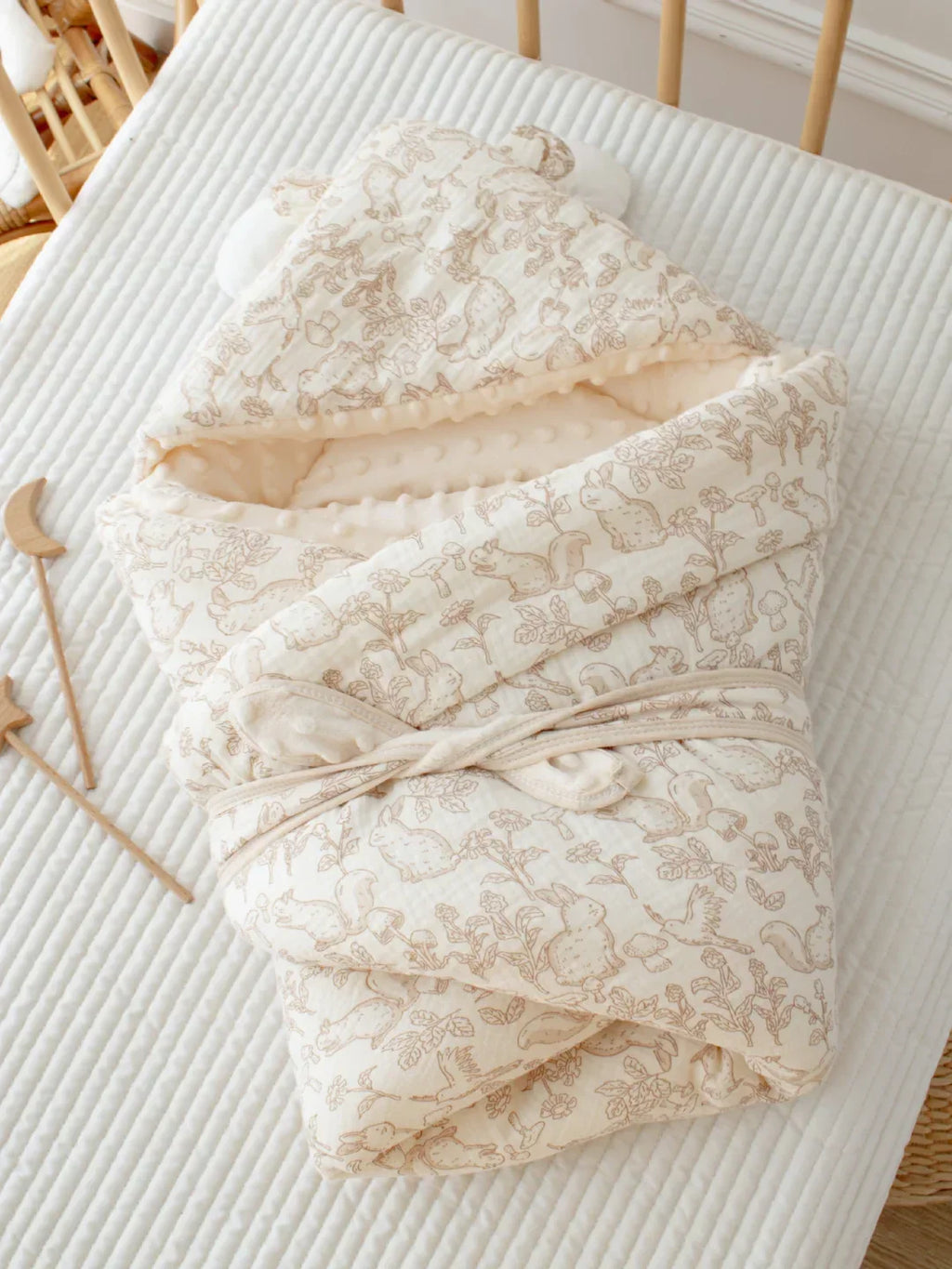 Coperta fascia porta bebè premium in 100% cotone | Fioriscas