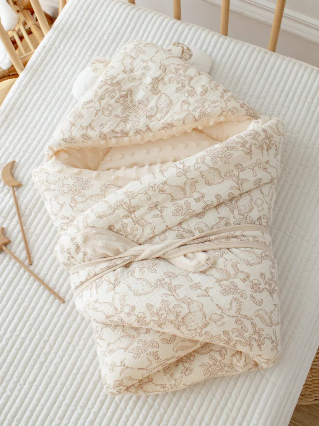Coperta fascia porta bebè premium in 100% cotone | Fioriscas