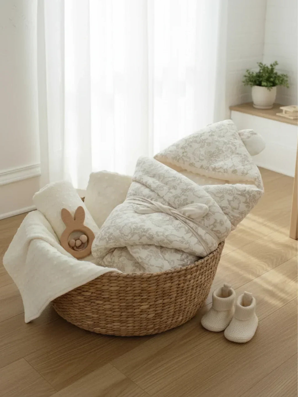 Coperta fascia porta bebè premium in 100% cotone | Fioriscas