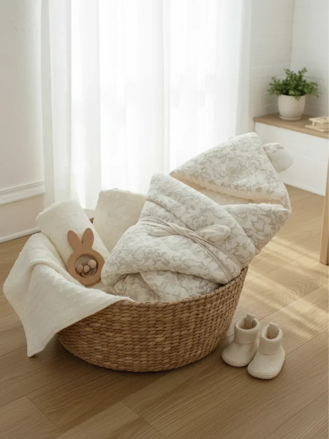 Coperta fascia porta bebè premium in 100% cotone | Fioriscas