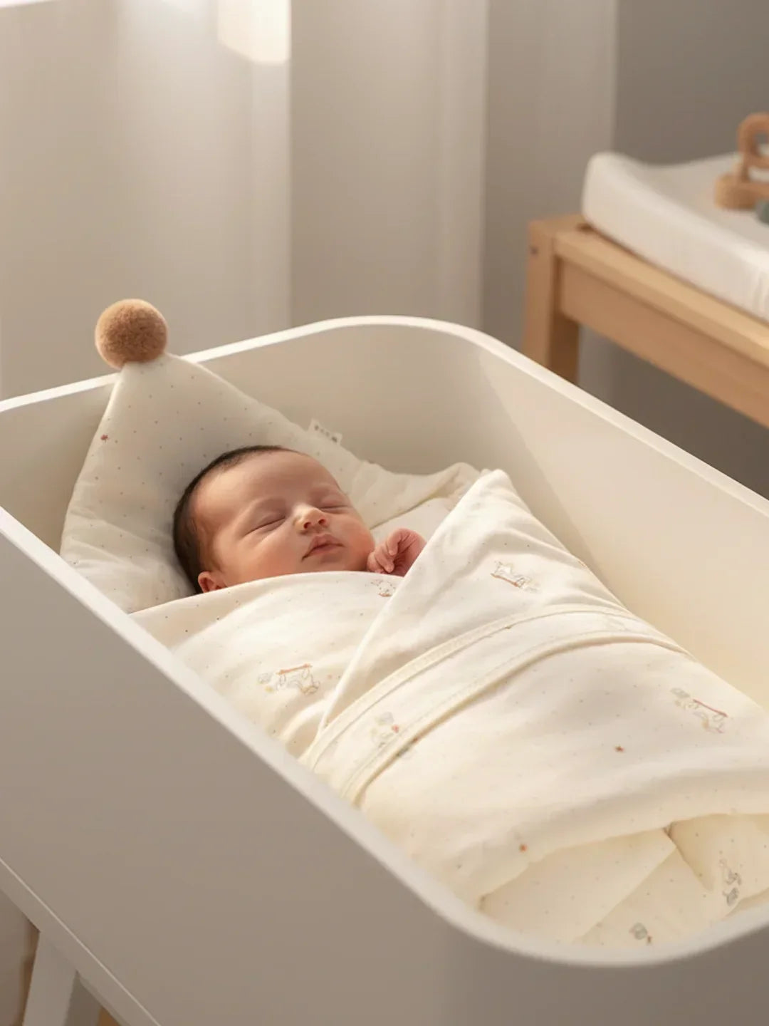 Extra große Puckdecke aus reiner Baumwolle für Babys | Fioriscas