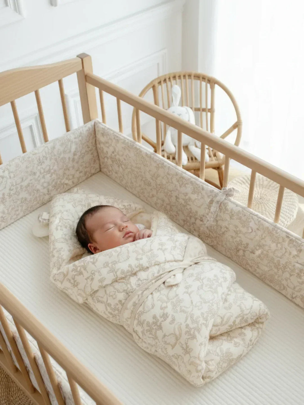 Coperta fascia porta bebè premium in 100% cotone | Fioriscas