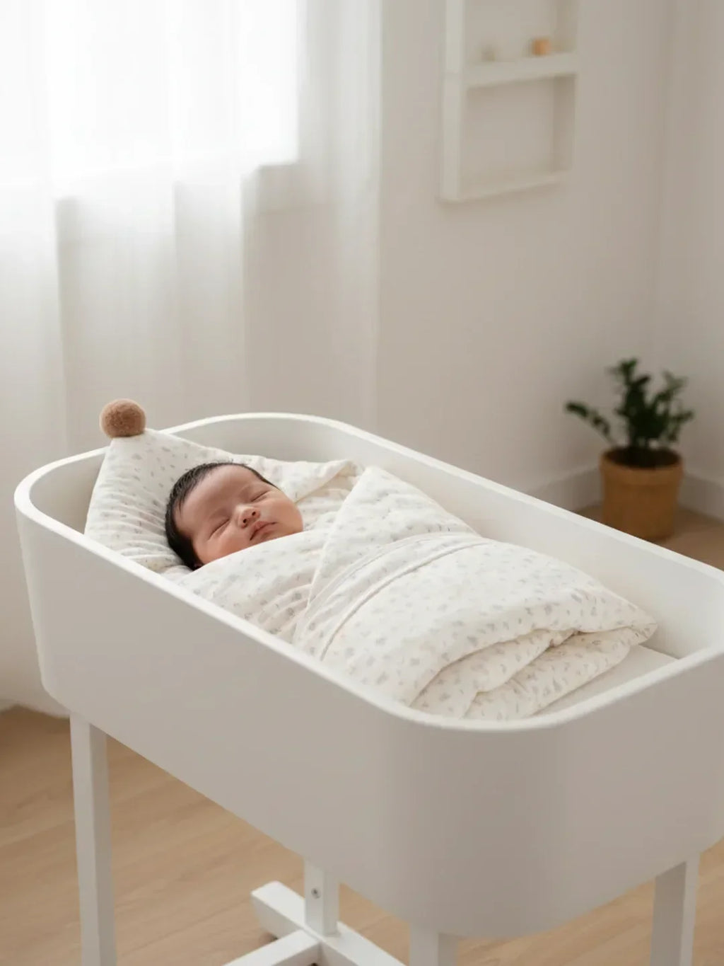 Extra große Puckdecke aus reiner Baumwolle für Babys | Fioriscas