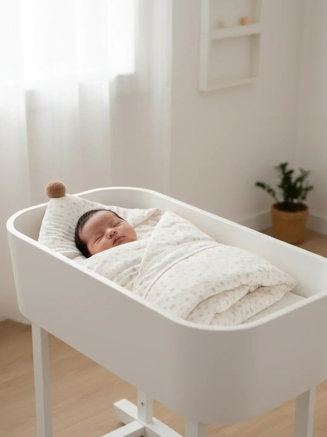 Extra große Puckdecke aus reiner Baumwolle für Babys | Fioriscas