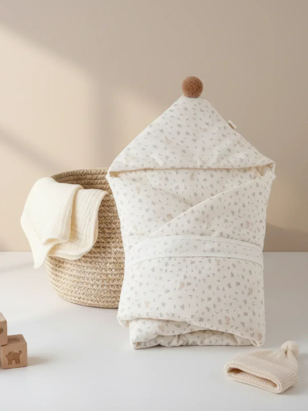 Extra große Puckdecke aus reiner Baumwolle für Babys | Fioriscas