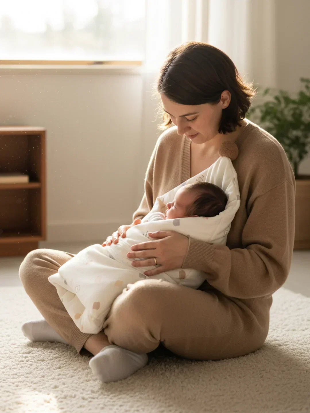 Extra große Puckdecke aus reiner Baumwolle für Babys | Fioriscas