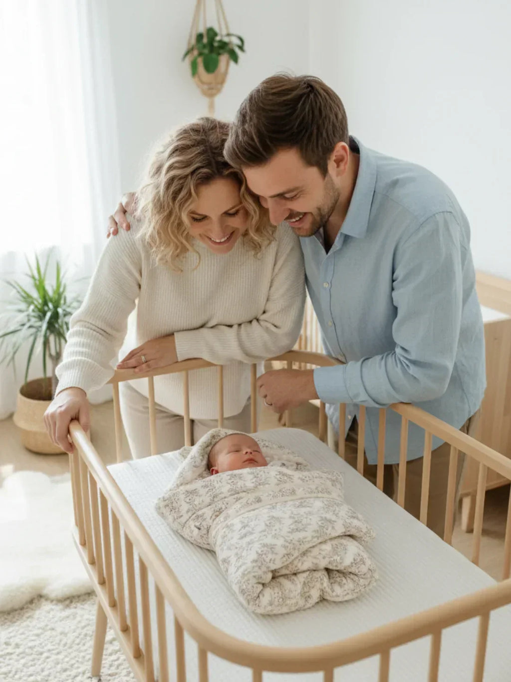 Coperta fascia porta bebè premium in 100% cotone | Fioriscas