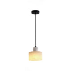 Alabaster Pendelleuchte Doppelte zylindrische Form | Fioriscas