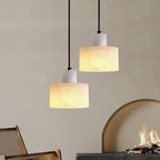 Alabaster Pendelleuchte Doppelte zylindrische Form | Fioriscas