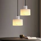 Alabaster Pendelleuchte Doppelte zylindrische Form | Fioriscas