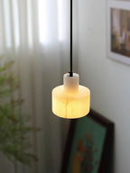 Alabaster Pendelleuchte Doppelte zylindrische Form | Fioriscas