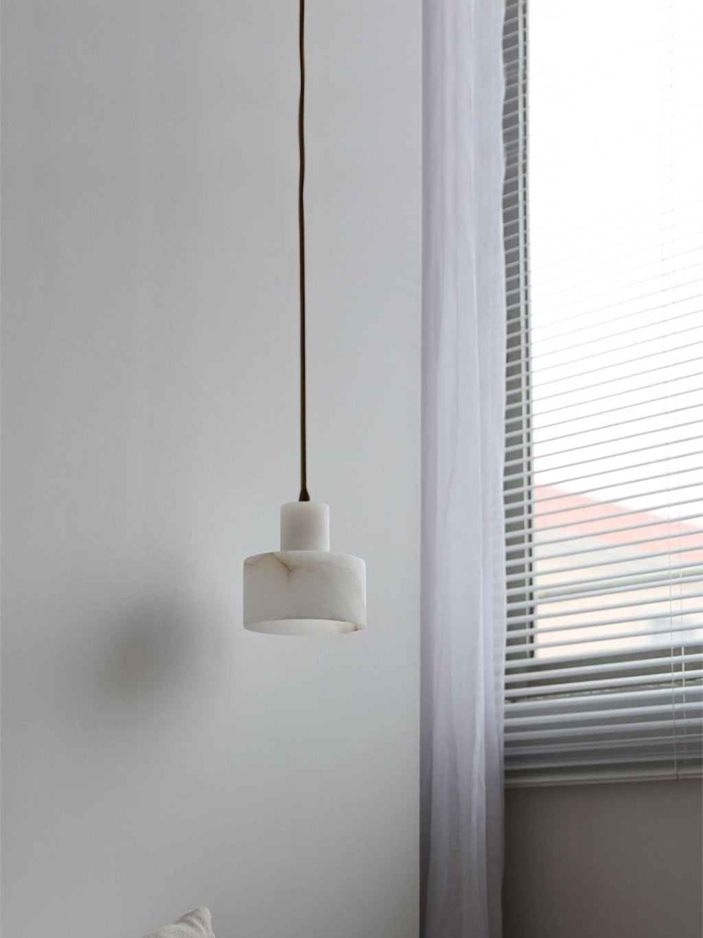 Alabaster Pendelleuchte Doppelte zylindrische Form | Fioriscas
