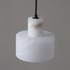 Alabaster Pendelleuchte Doppelte zylindrische Form | Fioriscas