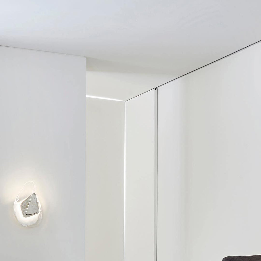 Beatrice Künstlerische schwarze Glas-Wandlampe | Fioriscas