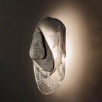 Beatrice Künstlerische schwarze Glas-Wandlampe | Fioriscas