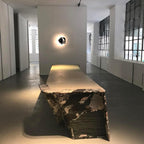 Beatrice Künstlerische schwarze Glas-Wandlampe | Fioriscas
