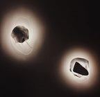 Beatrice Künstlerische schwarze Glas-Wandlampe | Fioriscas