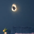 Beatrice Künstlerische schwarze Glas-Wandlampe | Fioriscas
