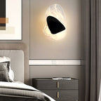 Beatrice Künstlerische schwarze Glas-Wandlampe | Fioriscas