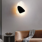 Beatrice Künstlerische schwarze Glas-Wandlampe | Fioriscas