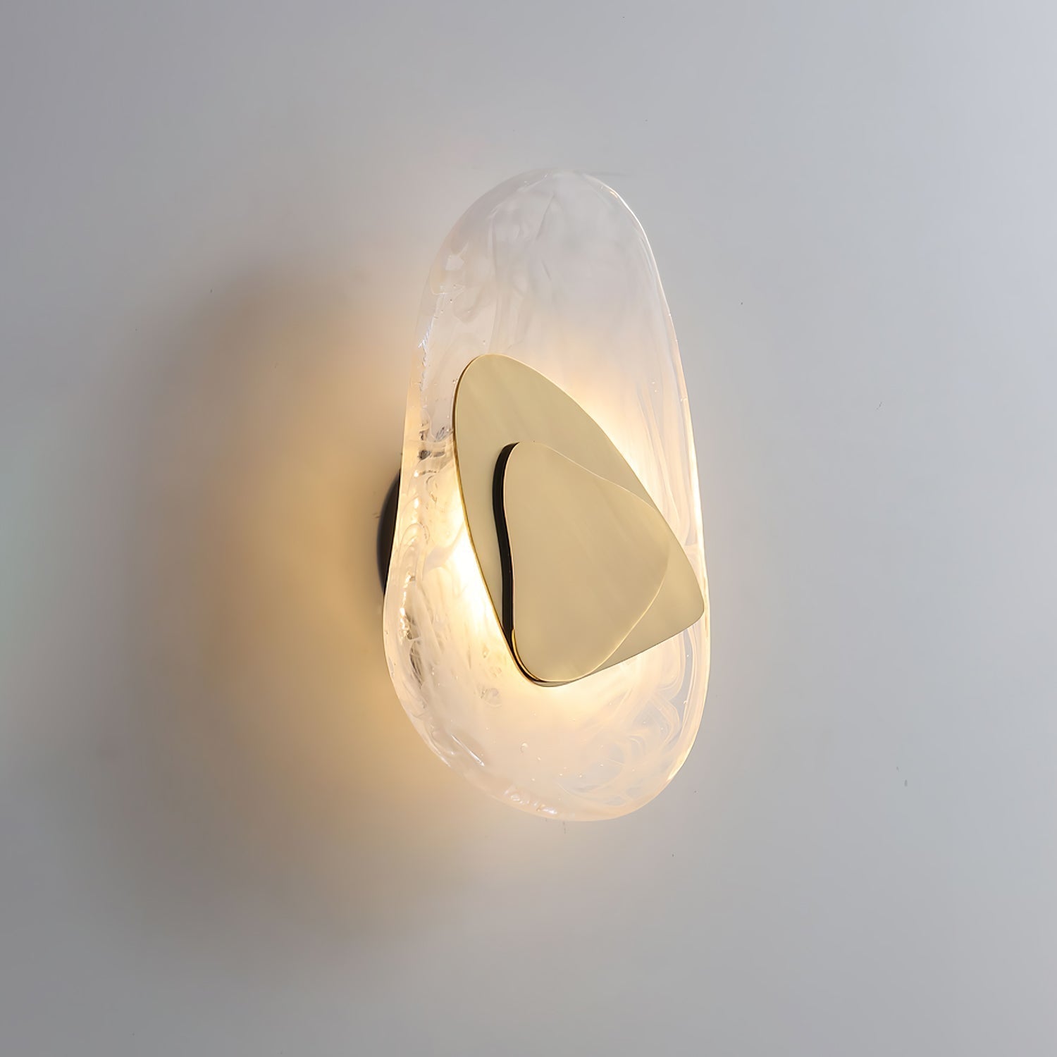Beatrice Künstlerische schwarze Glas-Wandlampe | Fioriscas