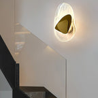 Beatrice Künstlerische schwarze Glas-Wandlampe | Fioriscas