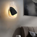 Beatrice Künstlerische schwarze Glas-Wandlampe | Fioriscas