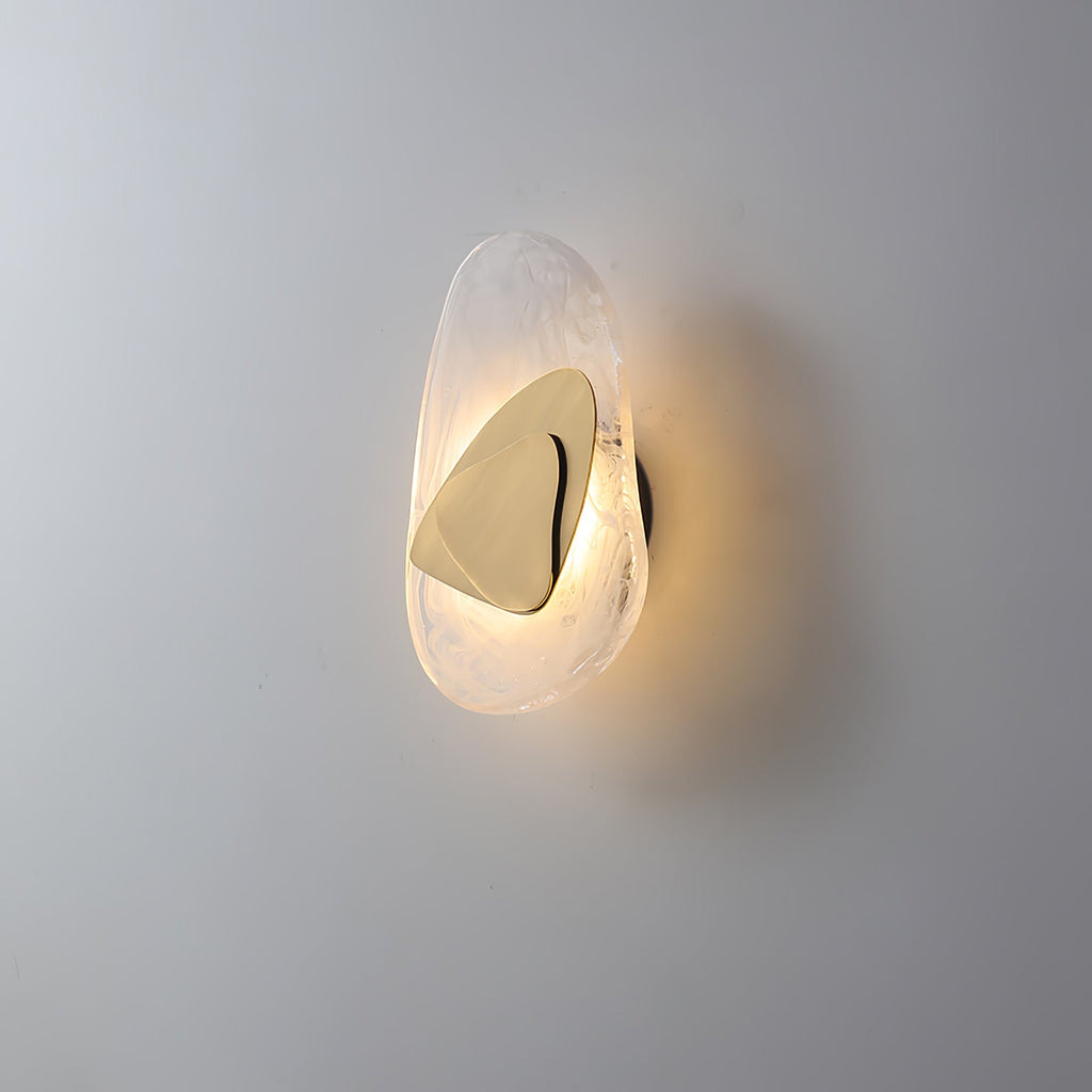 Beatrice Künstlerische schwarze Glas-Wandlampe | Fioriscas