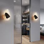 Beatrice Künstlerische schwarze Glas-Wandlampe | Fioriscas