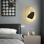 Beatrice Künstlerische schwarze Glas-Wandlampe | Fioriscas