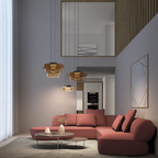 Asteron Bauhaus lasikatto-riippuvalaisin, 3 lasisävyä