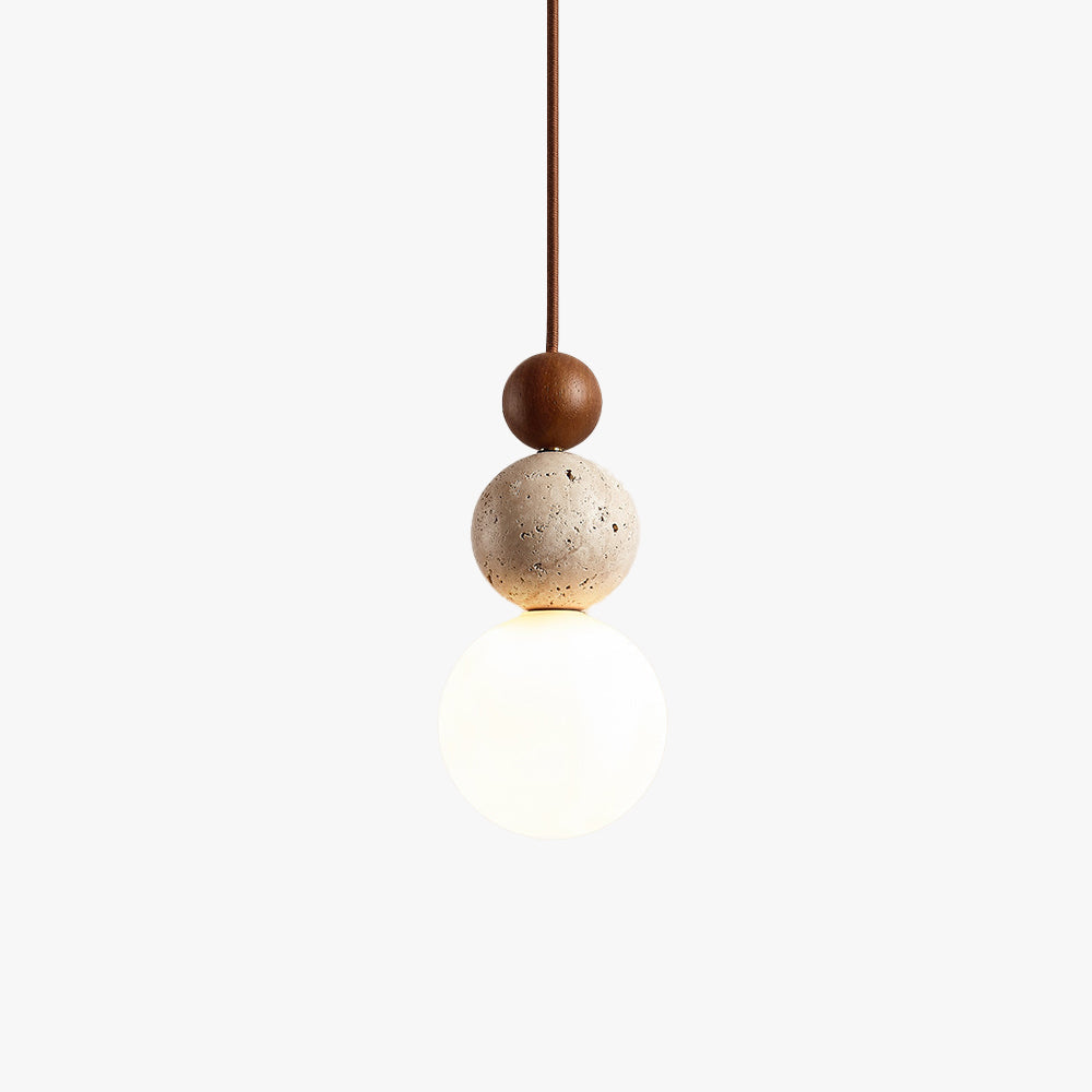 Ball Travertin Hängeleuchte | Fioriscas