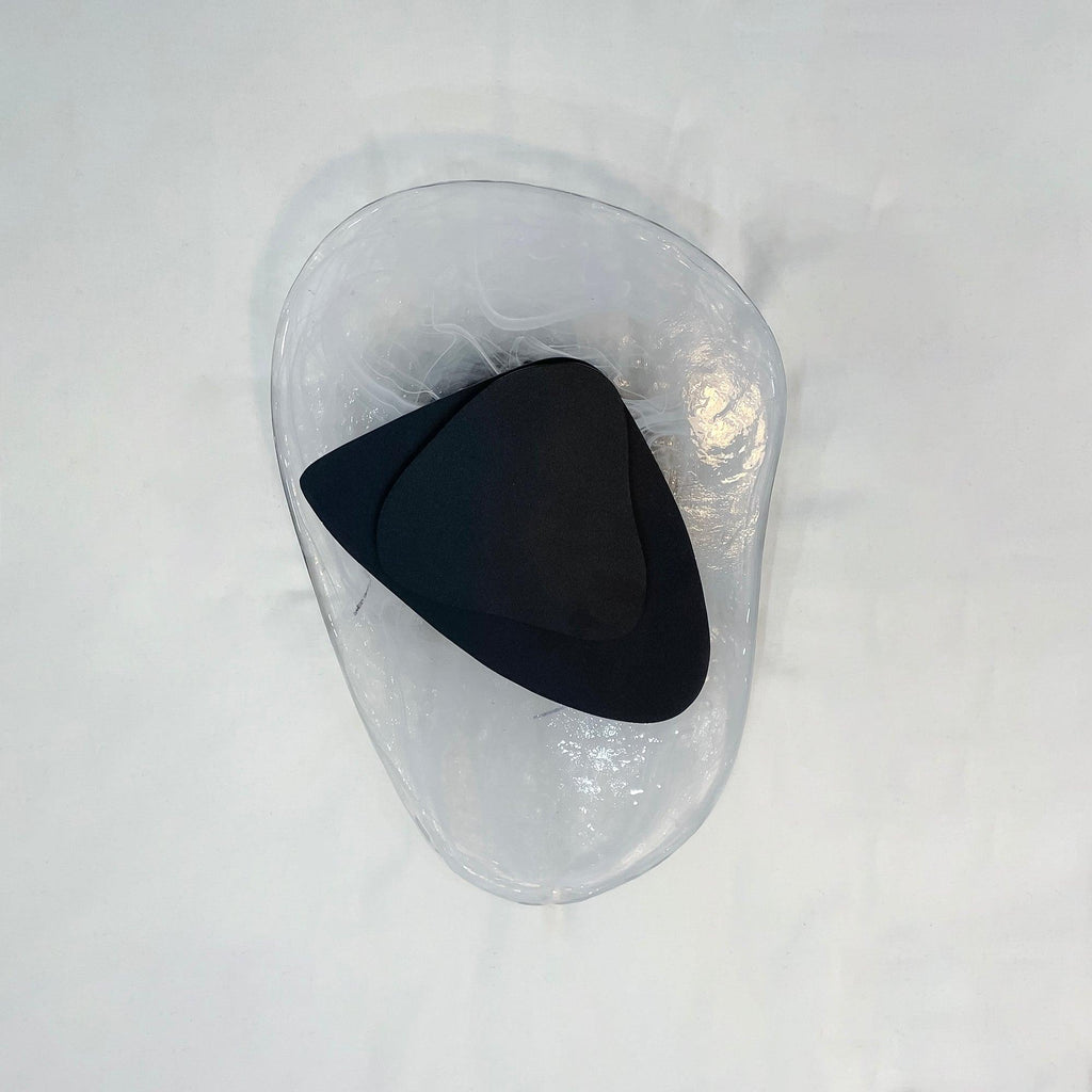 Beatrice Künstlerische schwarze Glas-Wandlampe | Fioriscas