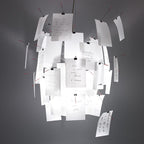 Ingo Maurer Zettel'z 6 Pendant | Personalizable Paper Chandelier, DIY Hanging Note Fixture