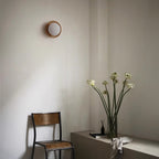 Aurelo Wood & Glass Wall Sconce, Crisp White Modern Accent