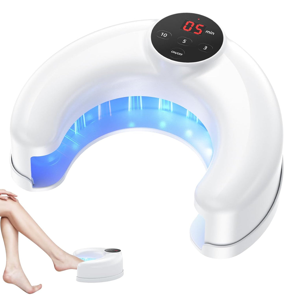 Lampe de soin des ongles à clipser, double faisceau de 905 nm et 470 nm, rechargeable