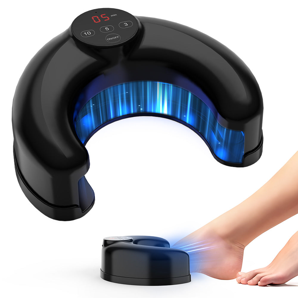 Lampe de soin des ongles à clipser, double faisceau de 905 nm et 470 nm, rechargeable