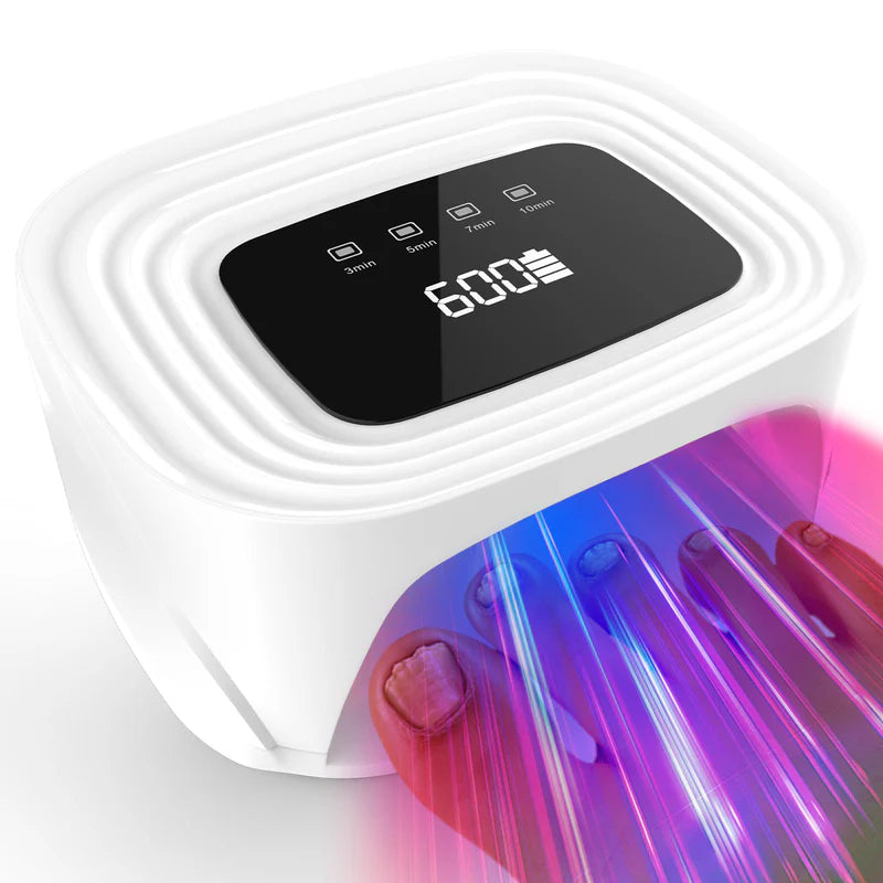 Lampe de soin des ongles à clipser, double faisceau de 905 nm et 470 nm, rechargeable