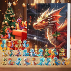 Calendário do Advento do dragão de 24 dias com pendentes adoráveis - Fioriscas